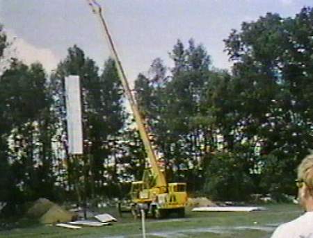 Hi-Way Drive-In Theatre - New Selby Screen Construction July 10 1996 (newer photo)